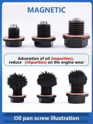 Magnetic Oil Pan Drain Bolt Plug M14x1.5 M12x2.25 per il SUV AC SCHNITZER X6 E71 08-14