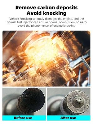 Nozzolo del carburante dell'auto iniezione di carburante usato Pulizzatore per perdita di potenza Soluzione del problema liquido