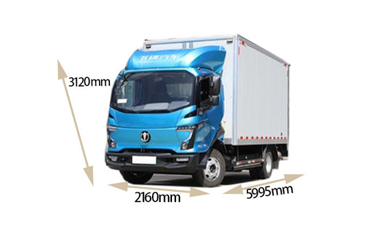 2024 Feidie Cars EW5 furgone elettrico a 3 posti 8T camion con sedili in pelle e autonomia di 290 km