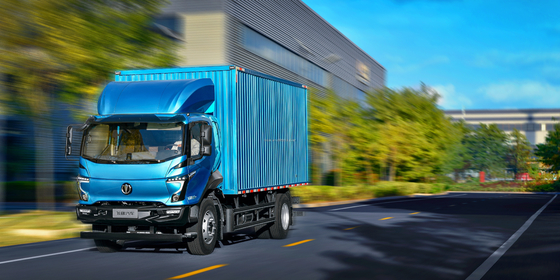 2024 Feidie Cars EW5 furgone elettrico a 3 posti 8T camion con sedili in pelle e autonomia di 290 km